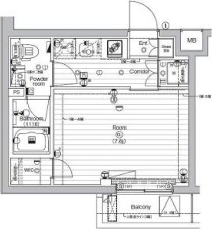 PREMIUMCUBE西大島の物件間取画像